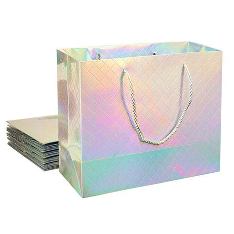 holographic paper bags with handles